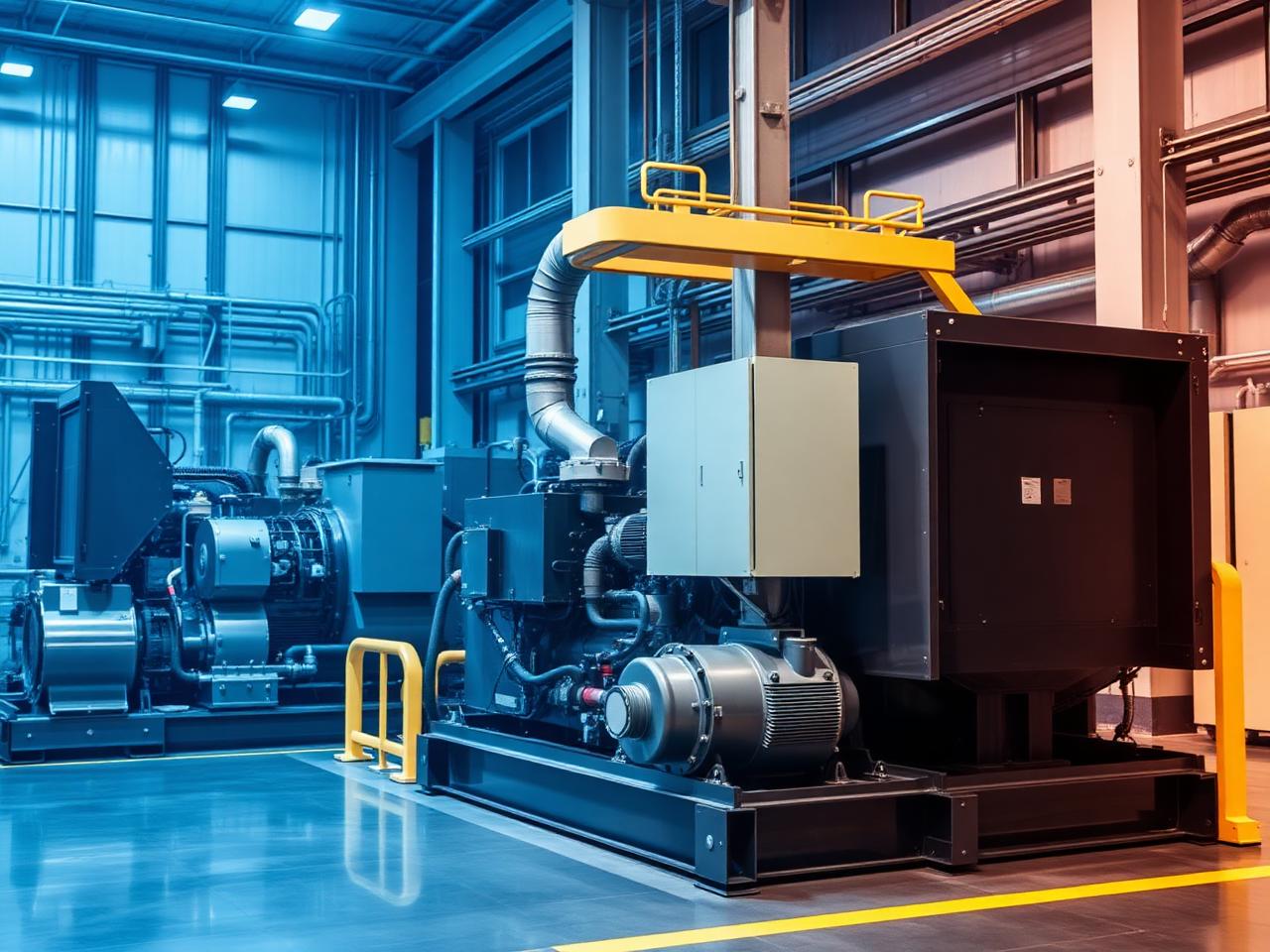 Heavy industrial machinery on a factory floor