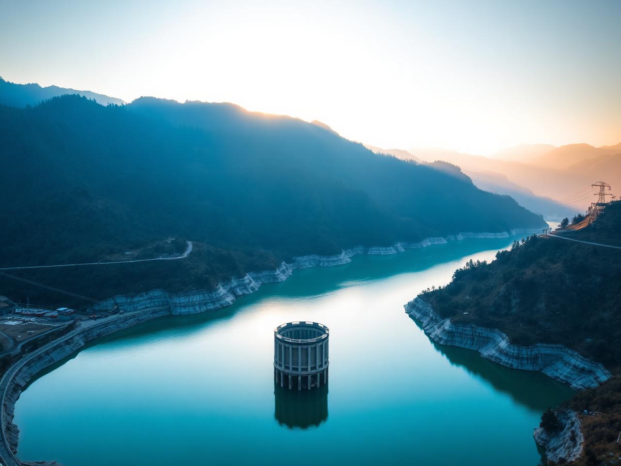 Hydropower reservoir intake